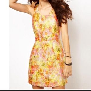 NWT Free People Gold Brocade Dress sz 6